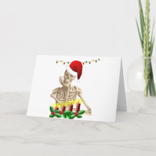 Cartes Pour Fêtes Annuelles noël du crâne
