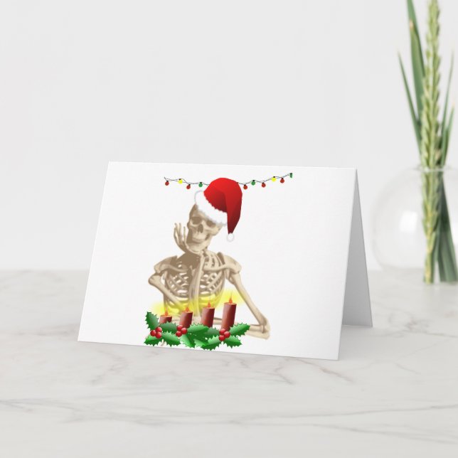 Cartes Pour Fêtes Annuelles noël du crâne (Devant)