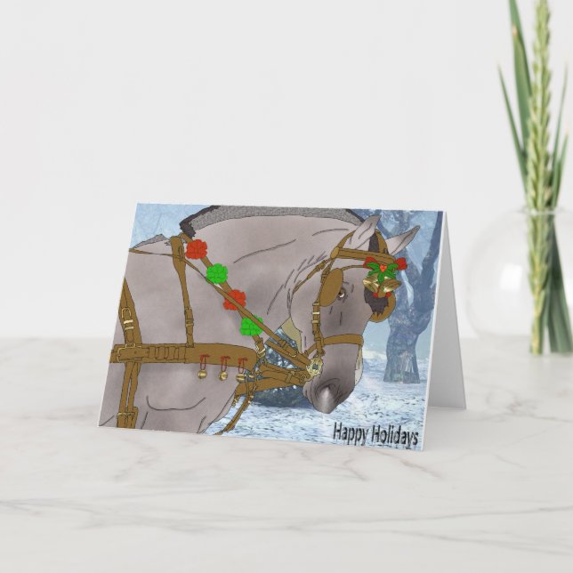 Cartes Pour Fêtes Annuelles Noël du fjord norvégien (Devant)