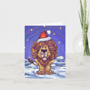 Cartes Pour Fêtes Annuelles Noël du lion