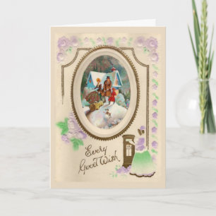 Cartes Pour Fêtes Annuelles Noël du millésime