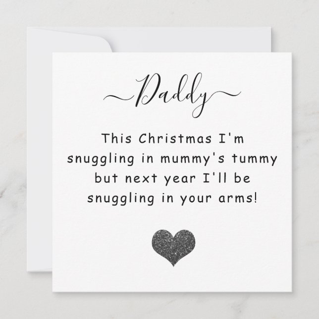 Cartes Pour Fêtes Annuelles Noël du papa de bosse à être (Devant)