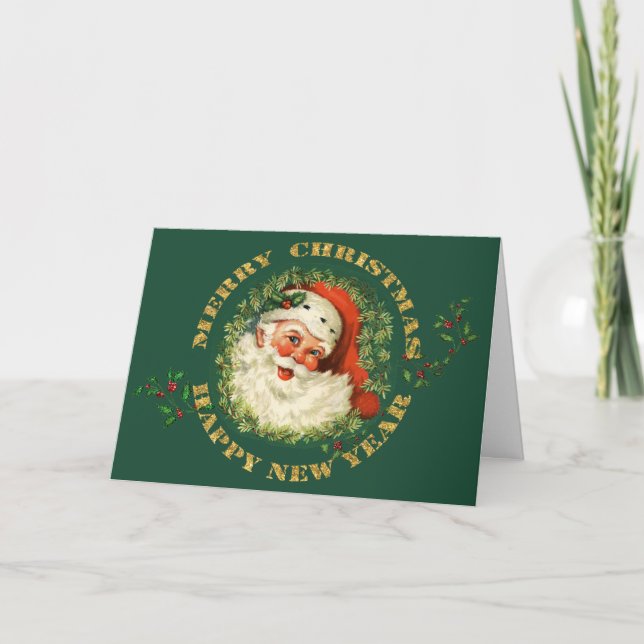 Cartes Pour Fêtes Annuelles Noël du Père Noël (Devant)