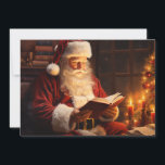 Cartes Pour Fêtes Annuelles Noël du Père Noël aux chandelles<br><div class="desc">Carte de voeux Noël/vacances avec un tableau du Père Noël assis près du sapin de Noël,  lisant à la lueur des bougies. Personnalisé au dos avec votre message et votre nom. Contactez-moi pour obtenir de l'aide sur votre personnalisation ou pour demander des produits Zazzle correspondants ou coordonnés supplémentaires.</div>
