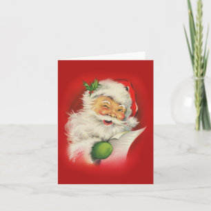 Cartes Pour Fêtes Annuelles Noël du Père Noël vintage