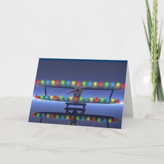 Cartes Pour Fêtes Annuelles Noël du pilote (Devant)