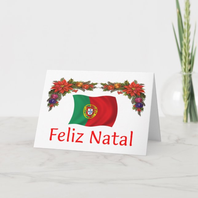 Cartes Pour Fêtes Annuelles Noël du Portugal (Devant)