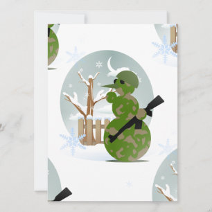 Cartes Pour Fêtes Annuelles noël du soldat des neiges