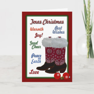Cartes Pour Fêtes Annuelles Noël du Texas