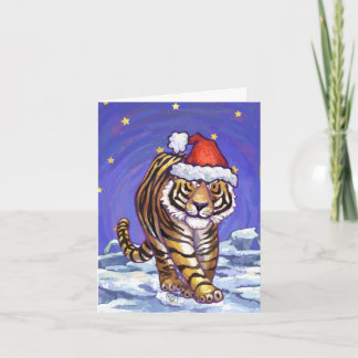 Cartes Pour Fêtes Annuelles Noël du tigre