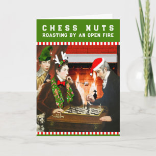 Cartes Pour Fêtes Annuelles Noël Écrous de Chess Drôles