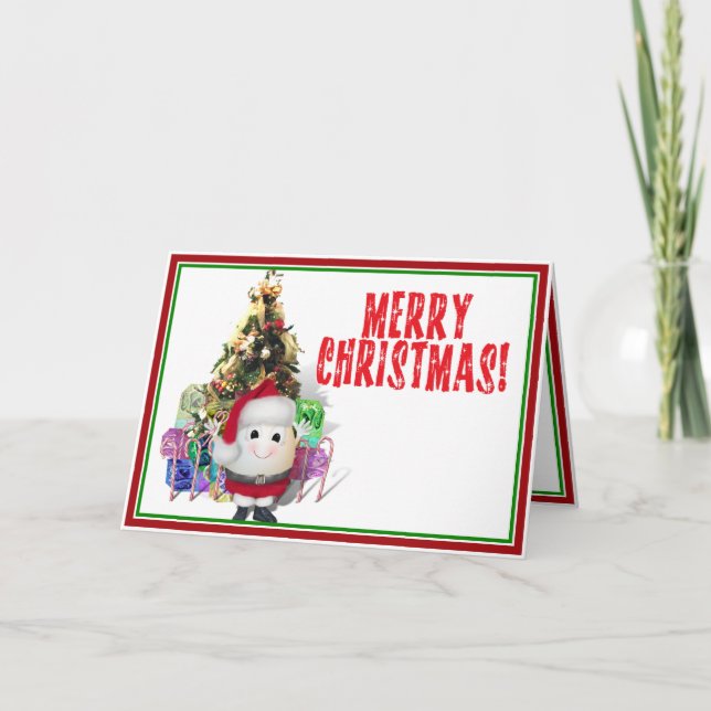 Cartes Pour Fêtes Annuelles Noël élégant (Devant)