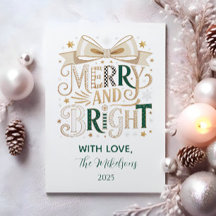 Cartes Pour Fêtes Annuelles Noël Élégant Joyeux et Lumineux