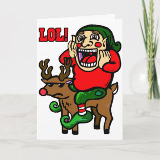 Cartes Pour Fêtes Annuelles Noël Elf de LOL