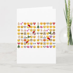 Cartes Pour Fêtes Annuelles noël emojis