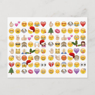 Cartes Pour Fêtes Annuelles noël emojis