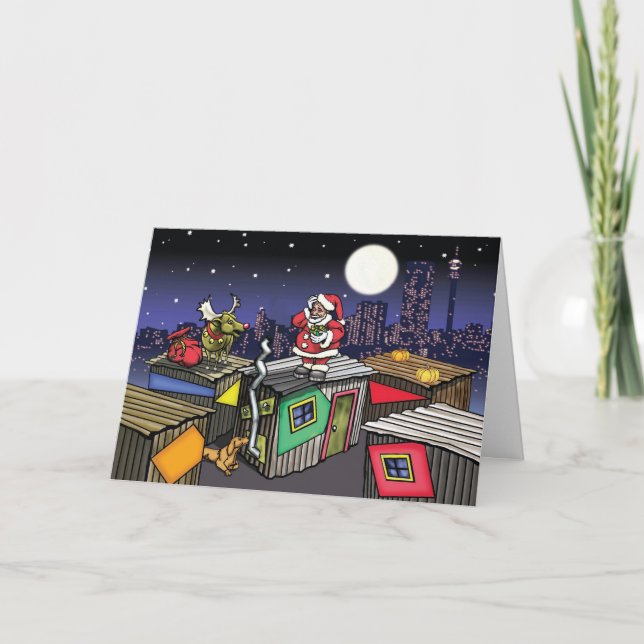 Cartes Pour Fêtes Annuelles Noël en Afrique (Devant)