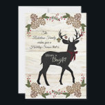 Cartes Pour Fêtes Annuelles Noël en bois blanc rustique de ferme de photo de<br><div class="desc">Version en bois blanche légère d'arrière - plan de planche.  Illustration rustique de Noël de ferme de pays pour la carte de voeux des vacances de votre famille.  Votre photo du verso avec votre message a facilement changé sur les arrières plan et !  Copyright Audrey Jeanne Roberts d'art.</div>