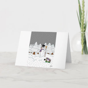 Cartes Pour Fêtes Annuelles Noël en Bois magique
