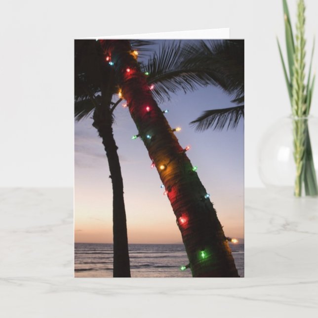 Cartes Pour Fêtes Annuelles Noël en Californie (Devant)