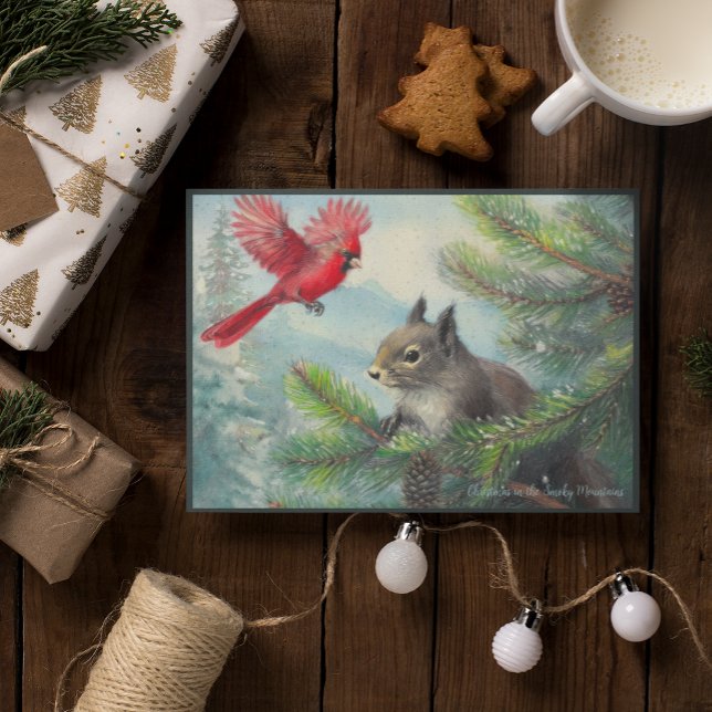 Cartes Pour Fêtes Annuelles Noël en Caroline du Nord - Tous les bénéfices pour (100% of proceeds from the card go to Samaritan's Purse to help victims of Hurricanes Helene & Milton)