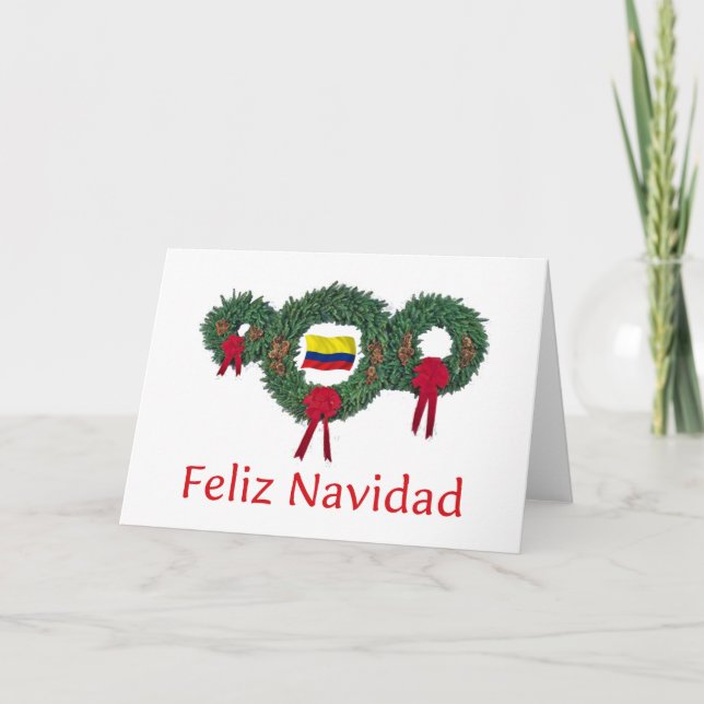 Cartes Pour Fêtes Annuelles Noël en Colombie 2 (Devant)