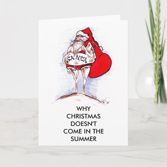 CARTES POUR FÊTES ANNUELLES NOËL EN ÉTÉ (Devant)