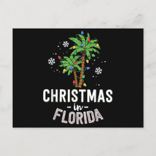Cartes Pour Fêtes Annuelles Noël En Floride Pont Les Palmiers Famille Va