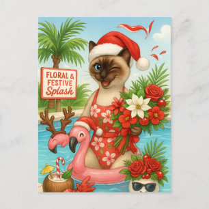 Cartes Pour Fêtes Annuelles Noël en juillet Pool Party pour Amoureux de les ch
