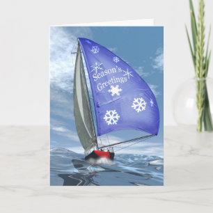 Cartes Pour Fêtes Annuelles Noël en mer