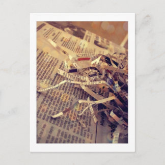 Cartes Pour Fêtes Annuelles Noël en papier journal