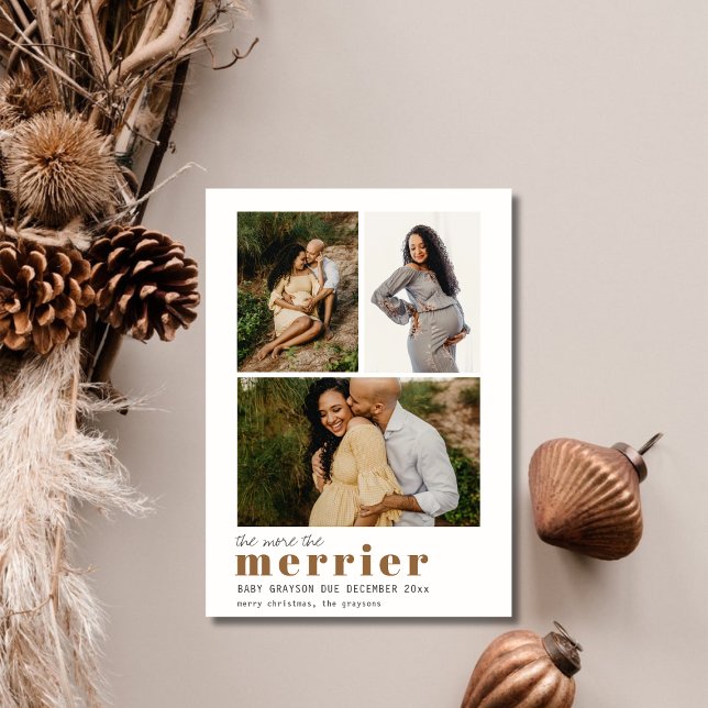 Cartes Pour Fêtes Annuelles Noël en plus grand nombre Annonce de grossesse (Créateur téléchargé)