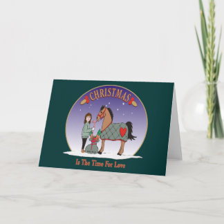 Cartes Pour Fêtes Annuelles Noël est le moment pour l'amour