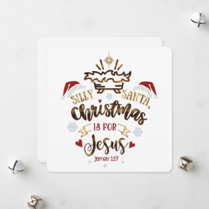 Cartes Pour Fêtes Annuelles NOËL EST POUR JÉSUS Christian Kid