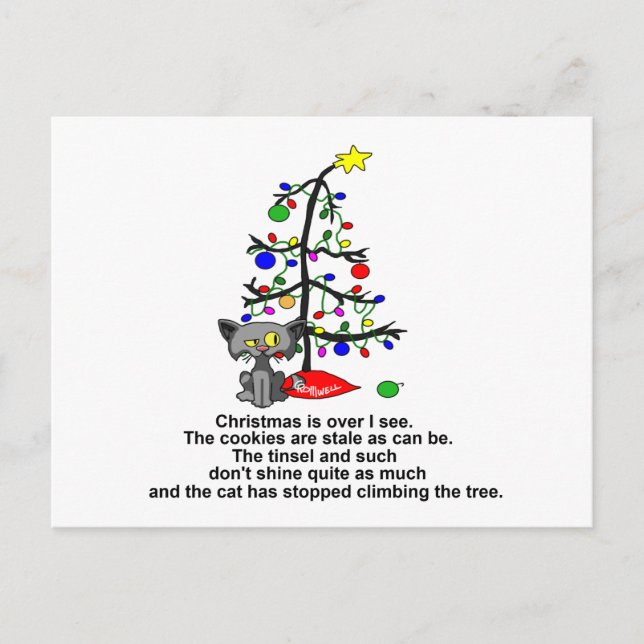 Cartes Pour Fêtes Annuelles Noël est terminé (Devant)