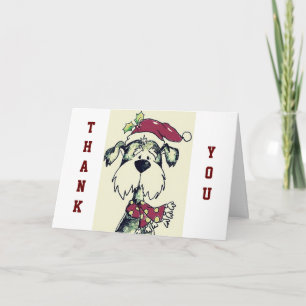 Cartes Pour Fêtes Annuelles NOËL ET MERCi AU GARDIEN DE CHIEN