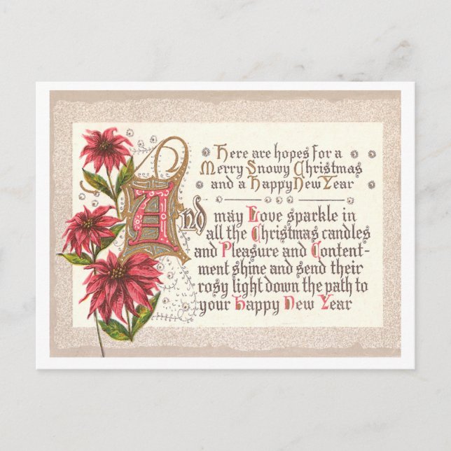 Cartes Pour Fêtes Annuelles Noël et Nouvel An (Devant)