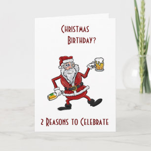 CARTES POUR FÊTES ANNUELLES NOËL ET VOTRE NAISSANCE=FAIRE COMMENCER CETTE FÊTE