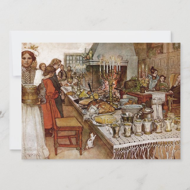 Cartes Pour Fêtes Annuelles Noël Eve Julaftonen (Devant)