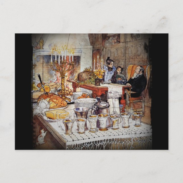 Cartes Pour Fêtes Annuelles Noël Eve Julaftonen (Devant)