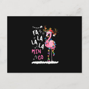 Cartes Pour Fêtes Annuelles Noël - Fa-La-La Mingo Flamant Avec Noël