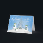 Cartes Pour Fêtes Annuelles NOËL - Famille Snowman - De Toute La Bande<br><div class="desc">C'est une carte idéale à envoyer à tous vos amis et votre famille qui saura vous faire un sourire avec cette charmante famille de bonhomme de neige.</div>