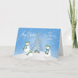 Cartes Pour Fêtes Annuelles NOËL - Famille Snowman - De Toute La Bande