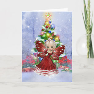 Cartes Pour Fêtes Annuelles Noël féerique mignon
