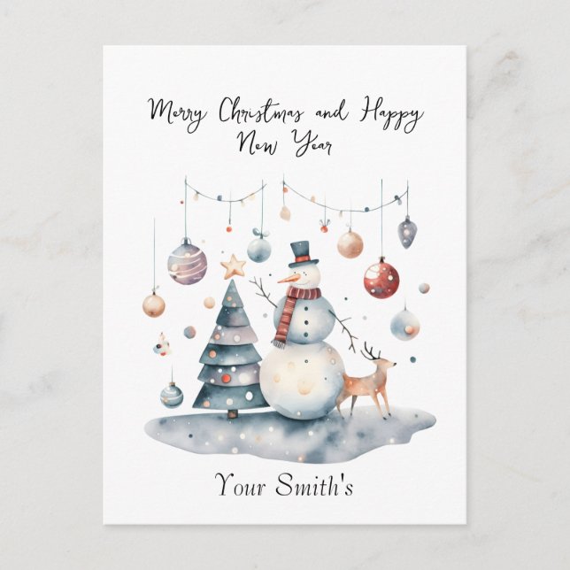 Cartes Pour Fêtes Annuelles Noël festif (Devant)