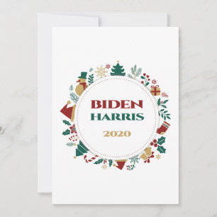 Cartes Pour Fêtes Annuelles Noël festif Biden/Harris 2020