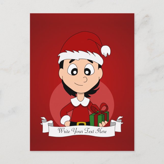Cartes Pour Fêtes Annuelles Noël-fille-tête-03.png (Devant)