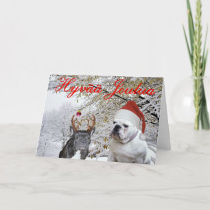 Cartes Pour Fêtes Annuelles Noël finlandais 2 de bouledogue