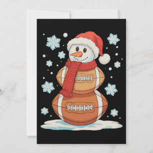 Cartes Pour Fêtes Annuelles Noël Football Bonhomme de neige Vacances Sports Xm