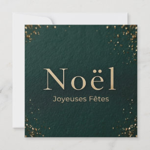 Cartes Pour Fêtes Annuelles Noël français élégant Joyeuses Fêtes Noël